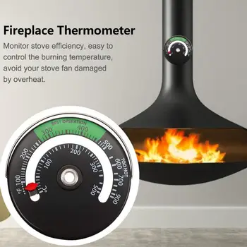 Termometar Za drvo-gorenje štednjak, Magnetski Metar Termometar Za drvo-gorenje štednjak, Magnetski Mjerač dimnjaka Dimnjaka Za Pohranu drva/Peleta