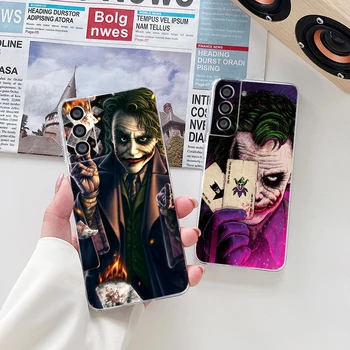Torbica Za telefon s постером DC - The Joker za Samsung S21 S22 S20 FE Ultra Pro Lite S10 5G S10E S9 S8 Plus, Prozirni poklopac