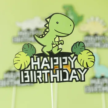 Torta dekoracija Tema Džungle Ukras za Tortu za Rođendan Dinosaur Sretan Rođendan Torta Топперы za Tuširanje Rođendana Djeteta Dječaka