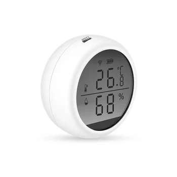 Tuya WIFI Senzor temperature i vlažnosti prostora Za Hygrometer Termometar Detektor Podrška Alexa Google Assistant Home smart life