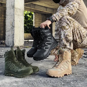 Ulične taktičke vojne čizme, muška sportska i casual obuća, vojne vojne čizme specijalnih snaga, planinarske cipele i čizme, velike