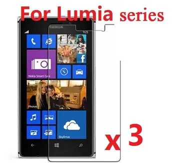 Visoke razlučivosti Zaslona Zaštitna Folija Za Nokia Lumia 929 930 925 650 640 XL 630 540 535 1320 1020 1520 3 kom./lot