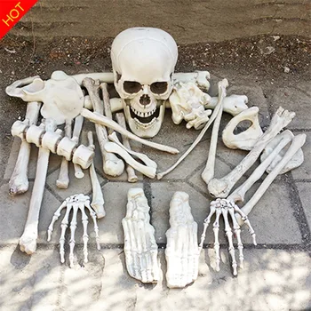 Vreća Kostiju Halloween Kostur Kosti 28 komada u torbi za pire Kuća Duhova Bijeg Rekvizite Horor Ukras