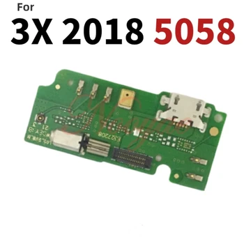 Za Alcatel 3X 2018 5058 5058A 5058I 5058J USB Dock Port za Punjenje Punjač Priključak Naknada Fleksibilan Kabel S Mikrofonom Mikrofon + Praćenje