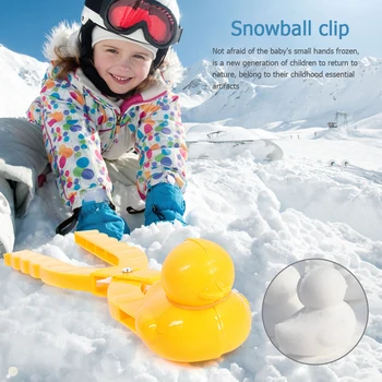 Zimski Plastični Snowball Čaj Isječak Djeca Vanjski Pijesak Snow Bowl Kalup Igračke Borba Patka Snjegović Isječak Igračka za Djecu Povremeni