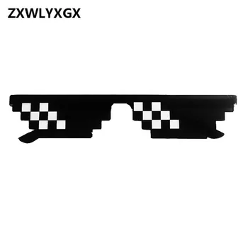 ZXWLYXGX Popularni Mozaik Naočale 8 Bita MLG Piksela Sunčane Naočale Ženske, Muške Marke Бандитские Večernje Naočale Za Stranke Berba Sunčane Naočale