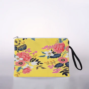 Ženska косметичка s američkim uzorkom cvijeća i ptica, косметичка na digitalni tisak, putnu torbu za pohranu, косметичка