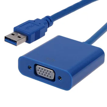 Суперскоростной USB 3.0 Za Prikaz grafička kartica VGA Kabel s Vanjskim Adapterom Za Windows 7 WIN8